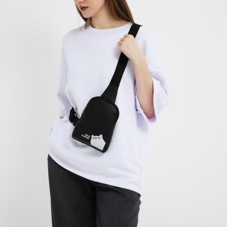 Bag over the shoulder Nazamok "What Are You Watching", 18x14x3 cm-5