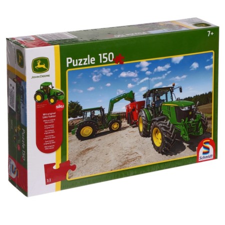 John Deere Puzzle "Tractors", with a gift, 150 elements