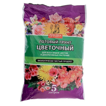 Грунт "Сам себе Агроном", цветочный, 5 л.-2