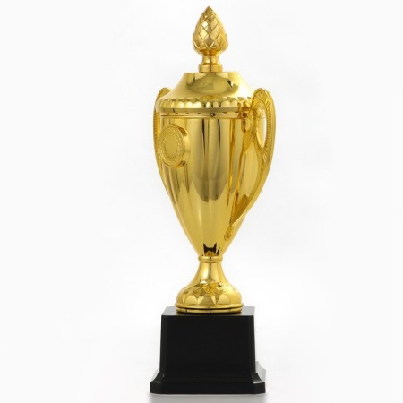 Cup 084, award figure, gold, plastic stand, 25 x 12 x 7.5 cm.-2