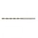 The metal drill elongated Matrix, 4x119 mm, HSS, cylindrical shank, d = 4mm, 10 pcs. 743676