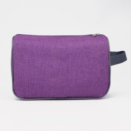 Lightning cosmetic bag, external pocket, lilac color-1