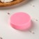 Mold Dolyana "Donut with glaze", silicone, d = 6 cm, pink color