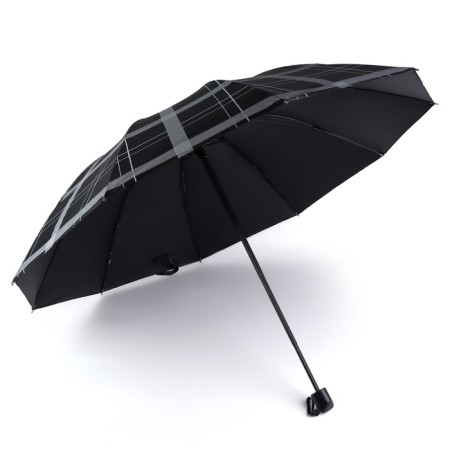 Mechanical “Cage” umbrella, Eponge, 4 additions, 10 spokes, r = 54 cm, color mix-2