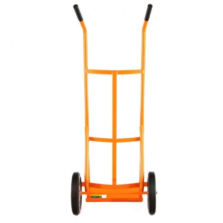 The trolley is manual, two -wheeled: load/p 130 kg, orange-3