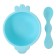 Baby plate on a suction cup with a spoon, mix