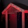 Garland "fringe" 4 × 0.6 m, IP44, transparent thread, 180 LED, red glow, 8 modes, 220 V
