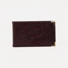 Businessman, 18 cards, burgundy color