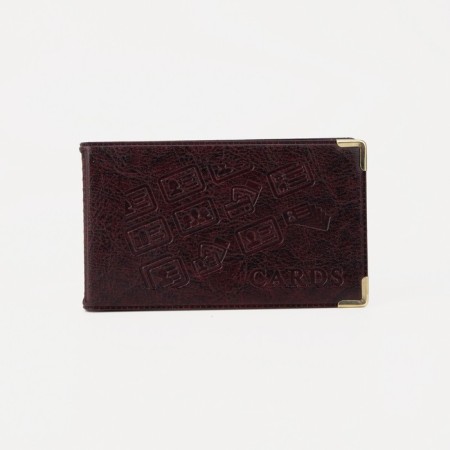 Businessman, 18 cards, burgundy color