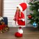 Interior doll "Valya girl in a red outfit, in a hat with a bomb" 38x12x17 cm