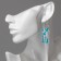 Acryl Earrings "Chiter", Blue Color