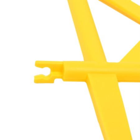 Decorative fence, 36 × 42 cm, plastic, yellow-6