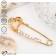 Small miles "Heart", 3.5 cm, white color in gold