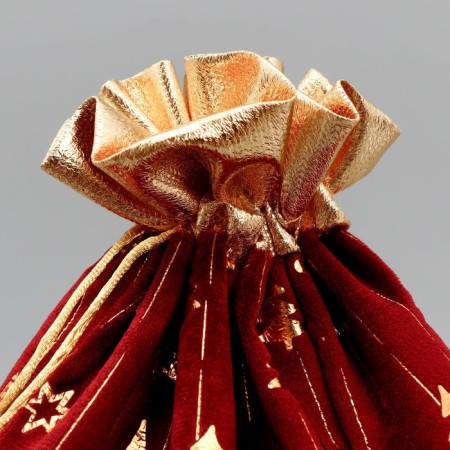 Bag gift plush “You on this holiday”, Christmas trees, embossing, 30 x 40 cm +/- 1.5 cm, New Year-2