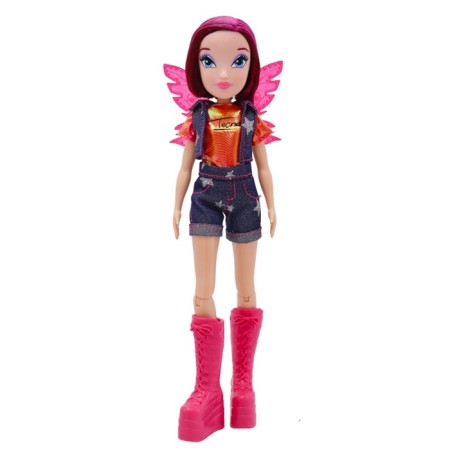 Winx Club “Tekna” hinge doll, in shorts with wings, 24 cm-1