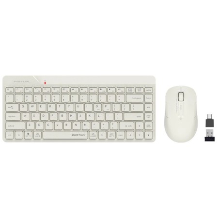 Keyboard + Mouse A4Tech FSTYLER FG2200 Air2 Claw: Beige Mouse: Beige USB Wireless SLI 107990-1