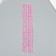 Sticker of rhinestones plastic "Hearts with microbiser" MIX 31.5x6.7 cm