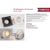 Lamp Built -in era KL85, IP20, 50W, 92x92x34 mm, black color black