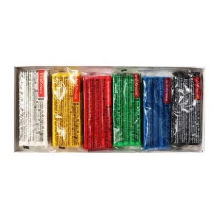 Plasticine 6 colors, 108 g, Erichkrause "Jolly Friends", with a glass, in cardboard packaging-2