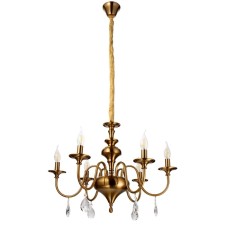 Anter chandelier 6x40W E14 Brass 64x64x50 cm Bayerlux