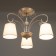 Chandelier 2150/3 E27 40W white with a golden patina 47x47x35 cm Bayerlux