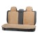 Knights in the back seat, Nat. wool, 135x55 and 75x55 cm, beige, set 3 pcs