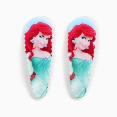 Hair hair clip, 2 pcs, 5.5 cm, princesses-3