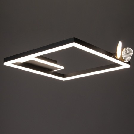 LUSTER "Butterflies UNO" 36W LED 6000K Black 45x45x6cm Bayerlux-3