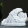 The figure "Angel lies" white, 20x15cm