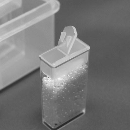 A set of jars for needlework, 42 ​​jars, 1 × 3 × 5 cm, 18 × 11.8 × 5.8 cm, the color is transparent-2