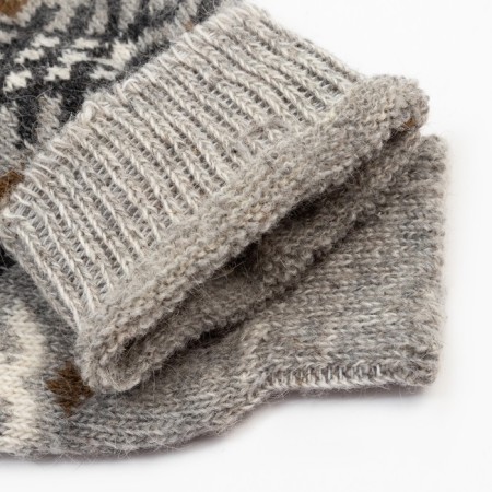 Male wool socks, gray color, size 27-2