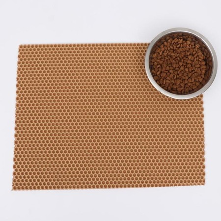 Animal rug EVA, cellular, 35 x 45 cm, beige-3