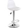Soft Soft Metal/ABS-plastic stool/eco-leather, chrome/white 38x38x82 cm