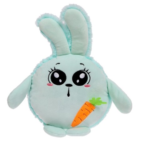 Soft toy "Bunny Pupsik", menthol color, 20 cm