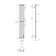 The electric heated towelputor "Dvin" X-3 Neo, 1200x120 mm, 1 "-1/2", black dimmer black
