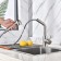 Fashun A56009 kitchen mixer, single -leaf, with retractable watering can, stainless steel, satin