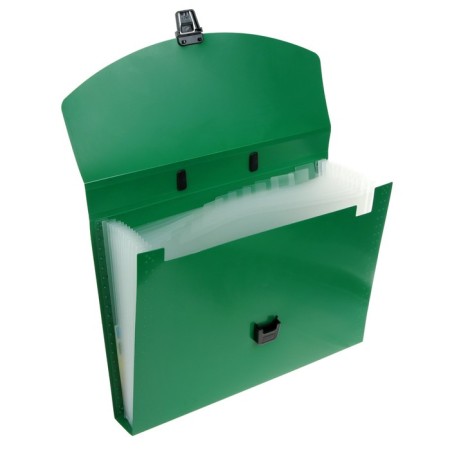 A4 Calligrata Folder Portfire, 13 departments, 700 μm, up to 300 sheets, green-4