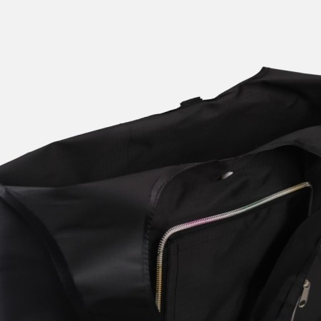 Permanent bag on the button, folding, black color-2