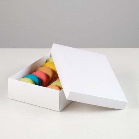 Cardboard box without window, white, 21 x 15 x 5 cm, set 5 pcs-1