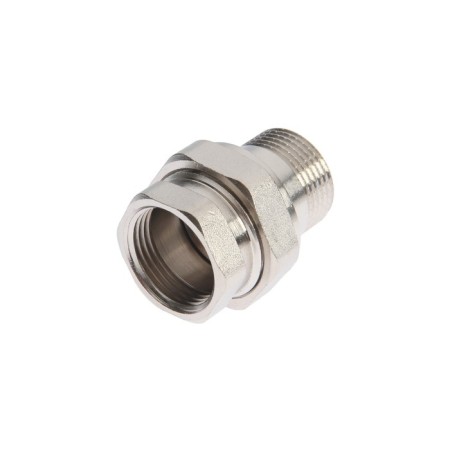 American Aqualink, 3/4 ", internal/outer thread, straight, nickel -plated brass-1