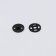 The buttons are sewing, d = 7 mm, 10 pcs, the color is black
