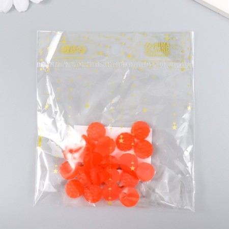 DECOR for creativity PVC "Half of raspberries" set of 20 pcs 1.1x1.1x0.6 cm-3