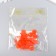 DECOR for creativity PVC "Half of raspberries" set of 20 pcs 1.1x1.1x0.6 cm