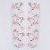 Carnival accessories, white, pink flowers