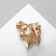 Brooch "Fish", colored in gold