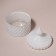 Organizer for storage, 1 section, with a lid, d = 8.3 × 10.5 cm, white color