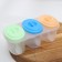 A set of cans for bulk products "Comfort", 3 pcs, 21 × 9.5 × 8 cm, with spoons, color mix