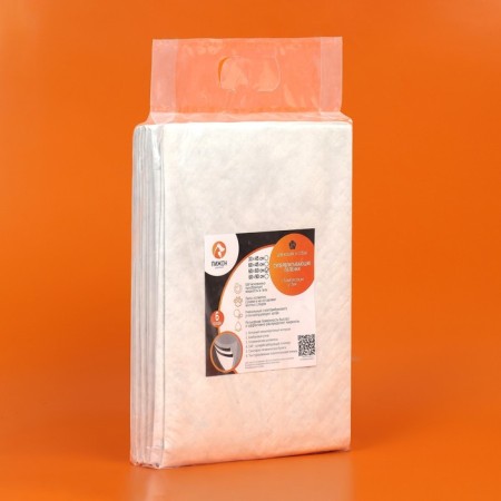 Six -layer gel coal diapers for animals, 60 x 60 cm, (in a set of 5 pcs)-1