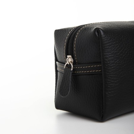 Lightning cosmetic bag, Textura, black color-4