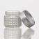 Glass jar for spices "Silver", 100 ml, 5.7 × 5.5 cm, silver color